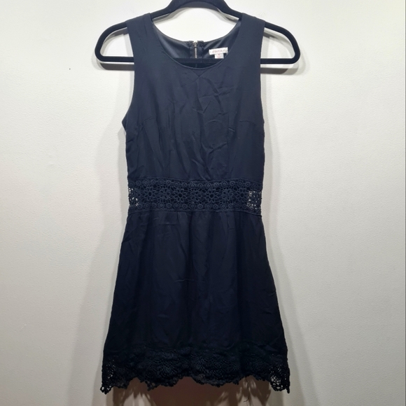 Xhilaration Sleeveless Black Lace Detail Dress Size XS - Picture 2 of 13